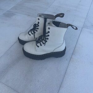 Dr. Martens White Combat Boots